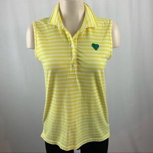 Tory Burch Sport Performance Sleeveless Polo M